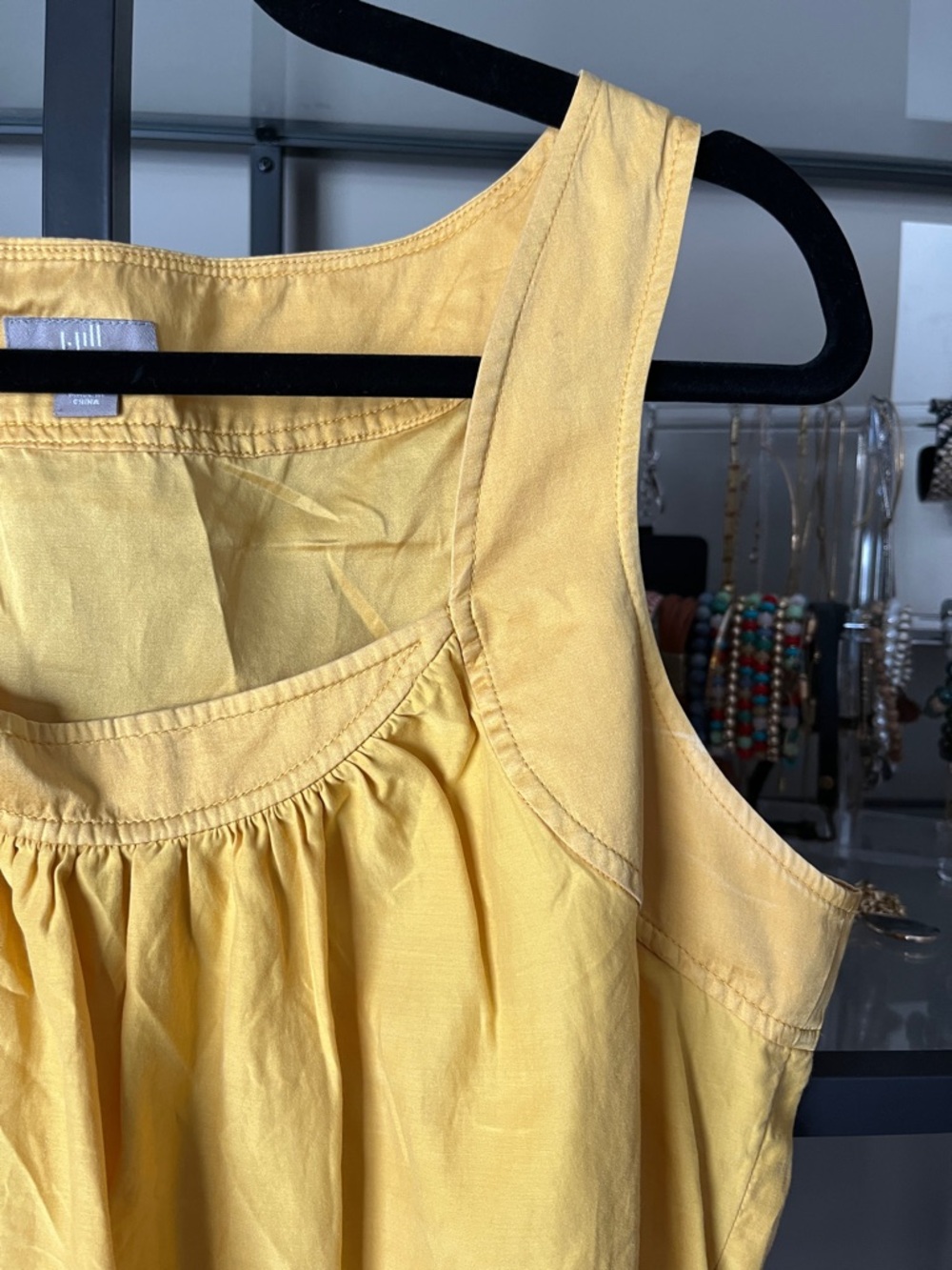 J. Jill Yellow Silk/Cotton Blend Tank - Picture 6 of 14
